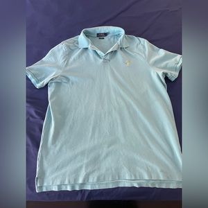 Light blue polo collar shirt classic fit XL